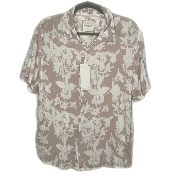 Demin & Flower Ricky Singh Floral Button Down Shirt Men’s Size Large - Picture 3 of 5